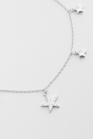 Deniz Yıldızı 18 Ayar Beyaz Altın Kaplama 24 Cm Gümüş Hal Hall Altın Kaplama