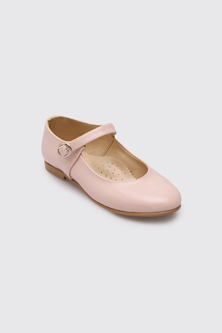Panço Kız Çocuk Pudra Babet 2612gk10017 Pembe