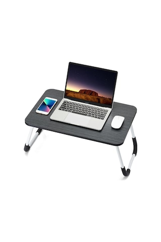 Portatif Katlanabilir Düz Yüzeyli Yatak Üstü Laptop Sehpası