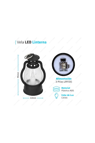 Xindoker Siyah Retro Led Feneri, Isımsı Beyaz Işık, Akülü, Askı Özelliği, Partiler/wedding Dekorasyonu, 95x43mm