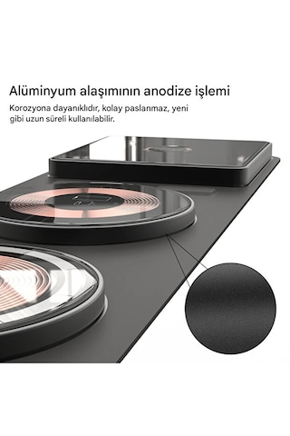 Katlanabilir 3'ü 1 Arada Kablosuz Hızlı Şarj İstasyonu
