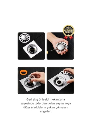 Özel Üretim Banyo Mutfak Küvet Dn40-dn50 Borularıyla Uyumlu Koku Ve Geri Akış Önleyici Gider Aparatı Çok Renkli
