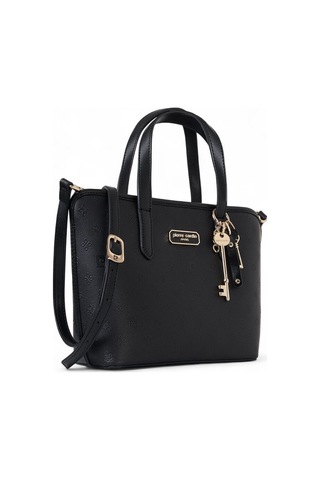 Pierre Cardin Logo Detaylı Siyah Kadın El Çantası 05pc25k102-p Siyah