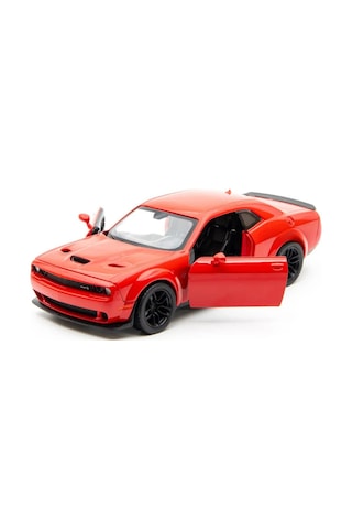 Motor Max 1:24 Ölçek 2018 Dodge Challenger Srt Hellcat Widebody Diecast Model Araba - Kırmızı Çok Renkli