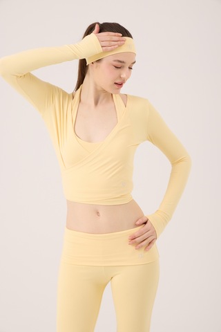 Holly Lolly Bağlamalı Crop Kesim Ellen Bolero Sarı