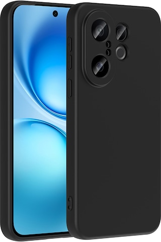 Vivo X200 Fe 5g Kılıf Mkst Mara Lansman Kapak - Siyah Siyah
