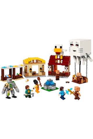 LEGO® Minecraft® Hortlak Balon Köy Saldırısı 21273 - 10 Yaş ve Üzeri Çocuklar için Yaratıcı Oyuncak Yapım Seti (555 Parça)