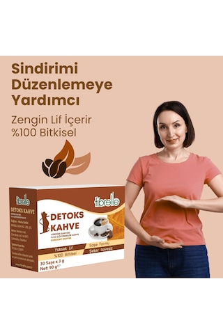 Fibrelle Hindiba Kahvesi Detox 30 Adet 3 Gr Kutu Saşe 90 G Çözünebilir