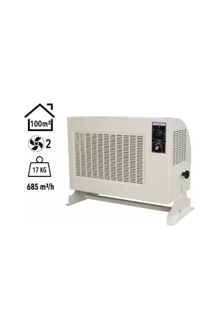 Pro 9.000w Trifaze Elektrikli Fanlı Isıtıcı Krem