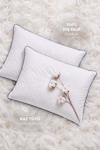 Formeya 2 Adet %100 Pamuk Nanojel Yastık Otel Yastığı 50x70 Cm