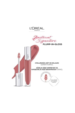 L'Oréal Paris Brilliant Signature Plump İn Gloss Ruj 412 I Heighten