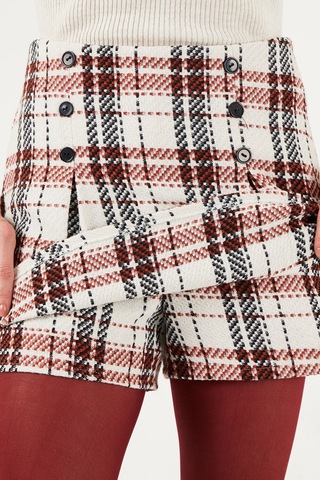 Lela Regular Fit Kışlık Tüvit Mini Bayan Şort Etek 611Et0020 Kiremit