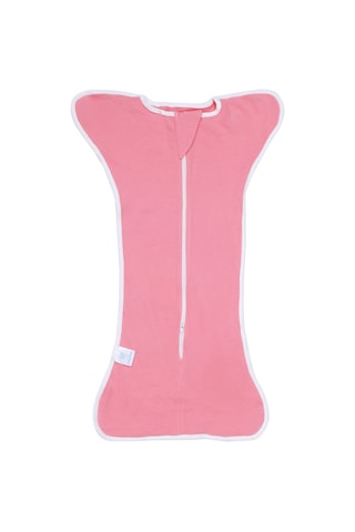 Hangfox 0-3 Ay Bebekler İçin Pamuklu Esnek Sarılamak Uyku Torbası, Yumuşak Nefesli, Pembe M 60cm Kırmızı