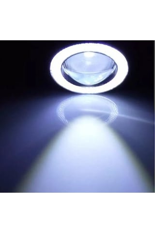 Sis Mercekli Led Ampül Gündüz Farı Beyaz Angel Led 89 mm Çap