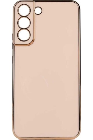 Samsung Uyumlu Galaxy S22 Plus Kılıf Zore Bark Kapak Rose Gold