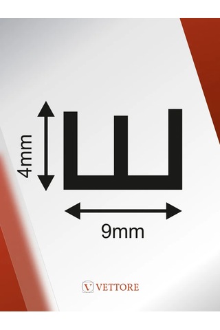 Vettore Kendinden Yapışkanlı E-profili Conta, 10m 149938688 10