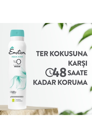 Emotion Aqua Kiss + Natural Breeze + Natural Bloom + Violet Kadın Sprey Deodorant 4 x 150 ML