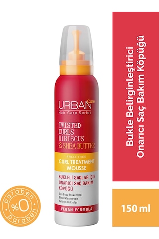 Urban Care Hibiscus & Shea Butter Bukleli Saçlar İçin Onarıcı Saç Bakım Köpüğü 150 ML