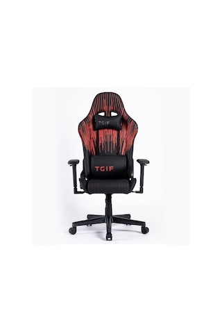 Adore Gaming Apollo Profesyonel Oyuncu Ve Yönetici Koltuğu-siyah-çizgi Kırmızı 42x124-131,5x64 Cm