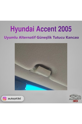 Hyundaı Accent 2005 Uyumlu Alternatif Güneşlik Tutucu Kancası