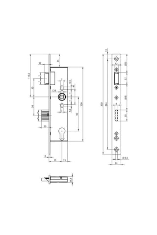 Assa Abloy Kapı Kilidi 40 Mm Silindirsiz