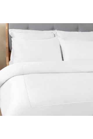 Bambu Nevresim Takımı Double Beyaz