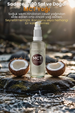 Caracal Sıvı Hindistan Cevizi Yağı Mct Oil 100 Ml Mct C8 C10