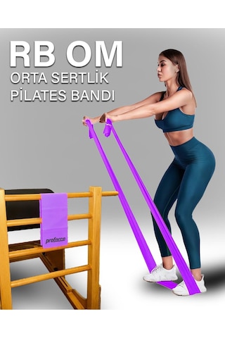 Pilates Lastiği Orta Sert Rb Om Mor