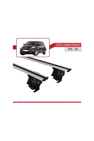 Toyota Urban Cruiser 2008-2014 Arası İle Uyumlu Ace-4 Ara Atkı Tavan Barı Gri