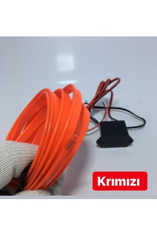 Ip Neon Led Araç Içi Torpido Led Fitilli Ip Led 2 Metre Kırmızı