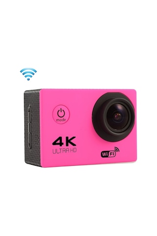 F60 2.0 İnç Ekran 170 Derece Geniş Açılı Wifi Sport Action Camera Kamera Kamerası, Su Geçirmez Konut Kılıfı, Destek 64gb Mikro Sd Kartı Macera Çok Renkli