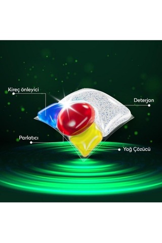 Tems 4 Etki Bulaşık Makinesi Kapsül Deterjanı 36 Tablet + Sıvı Bulaşık Deterjanı 500 ML