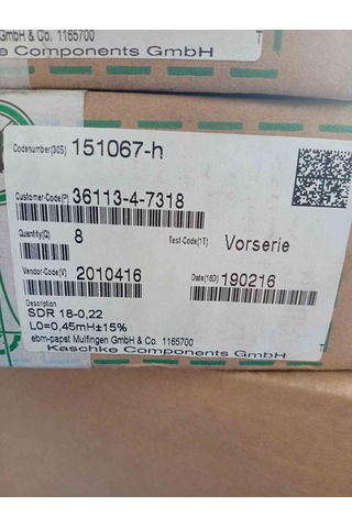 151067-h Kaschke Sdr 18-0,22 Lo 0,45mh 2 Adet