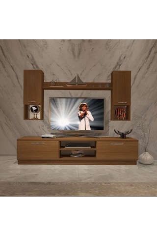Decoraktiv Eko 5dab Mdf Dvd Tv Ünitesi Tv Sehpası Ceviz