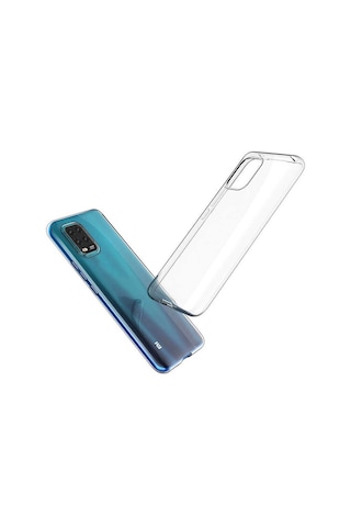 Rba Aksesuar Mi 10 Lite Kılıf Rba Süper Silikon Kapak - Renksiz Çok Renkli