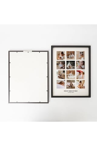 Unutulmaz Anlarımız 12 Fotoğraf Baskılı Yapışkan Çerçeve