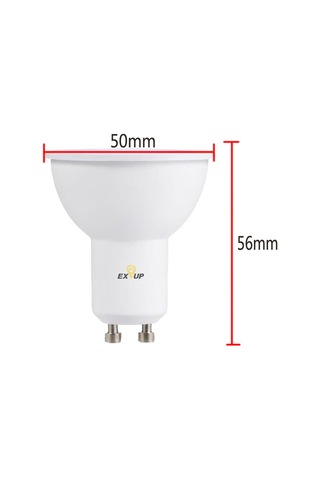 Fosenze Gu10 220-240v 7w Led Ampul, 5 Adet, Beyaz Işık, 270 Derece Açılımlı, 30.000 Saat Ömür, Yumuşak Işık