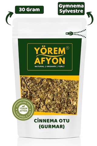 Yörem Afyon Ayruveda Tıbbının Saygın Bitkisi Cinnema Otu, Gurmar, Gimneya Gymnema Sylvestre 30gr.