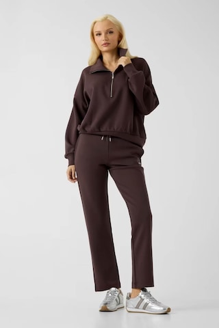 Guess Yarım Fermuarlı Kahverengi Kadın Sweatshirt V6yq25k4801