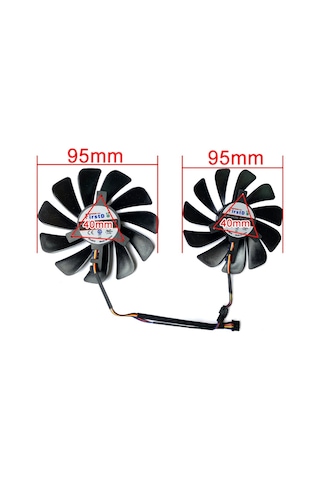 Xfx 95Mm Fdc10U12S9 C 4Pın Rx5500 Xt Rx5600 Rx5700 Fan