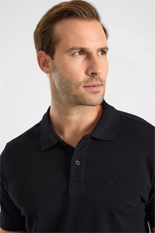 Süvari Siyah Regular Düz Baskısız Pike Düğmeli Polo Yaka Tişört Ts1014000471-s09