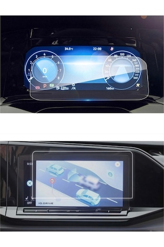 Vw Yeni Caddy Dijital Gösterge Ve Multimedya Ekran Koruyucu Paketi - 9h Nano Teknoloji