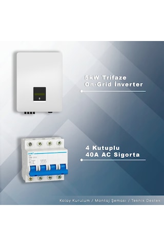 5kw Trifaze On-grid Paket Sistem