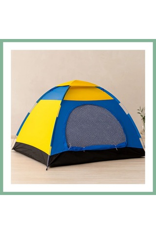Bşkvirgo 4-5 Kişilik Toz Geçirmez Kamp Çadırı 200x200x135 Cm Bsk2026 Çok Renkli