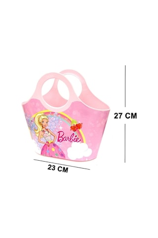 Toyfest Lisanslı Plastik Barbie Çocuk Çantası - Plaj Çantası 27 X 31 X 10 Cm