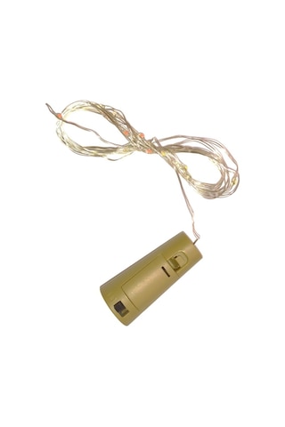 Mantar Şişe Ledi 2 Metre 20 Led Sarı Işık 5 Adet