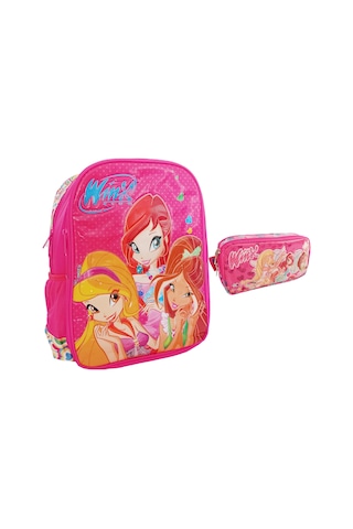 Winx Okul Sırt Çantası Kalemlik Kalem Çantası 2'li Set