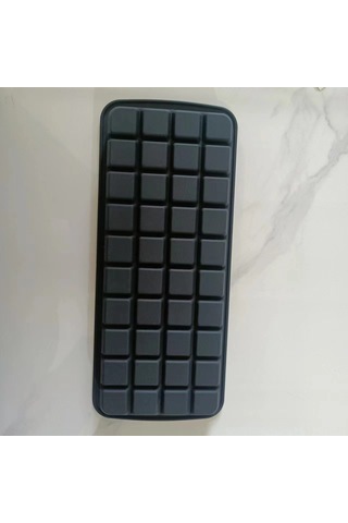 Skycity 2'li Set Silikon Buz Kalıbı 40 Hücre - Esnek, Çok Amaçlı, Pratik Dondurma Ve Atıştırmalıklar İçin Siyah