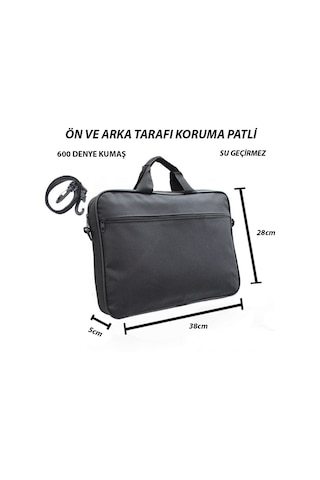 Blşm KB-ÇNT34 15.6" Kumaş Notebook Çanta 600 Denye Siyah