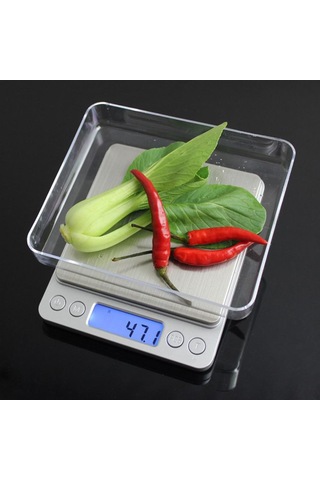 Homyl Doğru Dijital Elektronik Takı Ölçeği Taşınabilir 2000 Gümüş